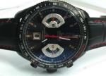 Tag Heuer Carrera Calibre 17 Rs2 All Black Leather Strap Replica Watch